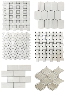 Dolomite White Marble Mosaic