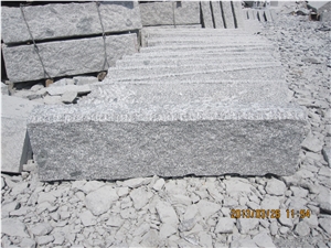 Cheapest Granite Kerbstone, G341 Granite Kerbstone, Grey Granite Kerbstone with Chamfer, China Granite Kerbstone
