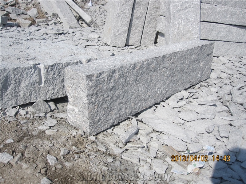 Cheapest Granite Kerbstone, G341 Granite Kerbstone, Grey Granite Kerbstone with Chamfer, China Granite Kerbstone