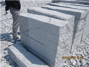 Cheapest Granite Kerbstone, G341 Granite Kerbstone, Grey Granite Kerbstone with Chamfer, China Granite Kerbstone
