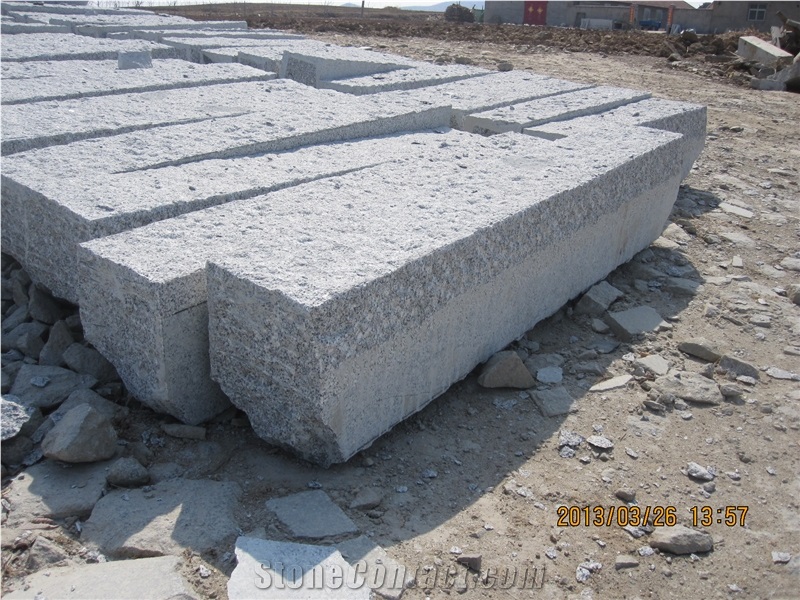 Finland Kerbstone, Granite Kerbstone, G341 Kerbstone, Grey Granite Kerbstone, Pineappled Kerbstone