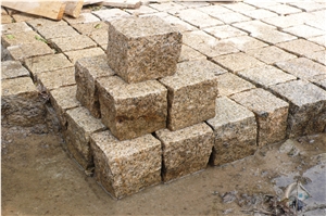 Yellow Granite Cube Stone&Pavers, G350 Cube Stone&Pavers, G350 Granite Cube Stone&Pavers, China Granite Cube Stone&Pavers