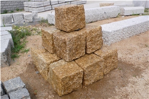 Yellow Granite Cube Stone&Pavers, G350 Cube Stone&Pavers, G350 Granite Cube Stone&Pavers, China Granite Cube Stone&Pavers
