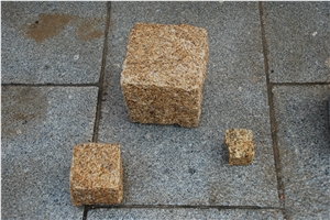 Yellow Granite Cube Stone&Pavers, G350 Cube Stone&Pavers, G350 Granite Cube Stone&Pavers, China Granite Cube Stone&Pavers