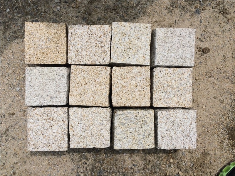Yellow Granite Cube Stone&Pavers, G350 Cube Stone&Pavers, G350 Granite Cube Stone&Pavers, China Granite Cube Stone&Pavers