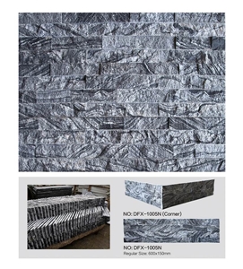 Ancient Wood Culture Stone, Dfx - 1005n Black Granite Culture Stone, Ledge