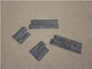 Black Cultured Stone, Dfx - W018 Balck Slate Culture Stone, Ledge Stone Corner Stone