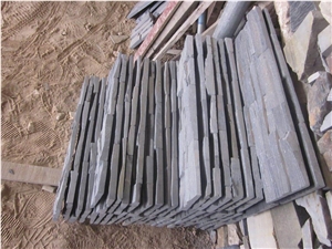 Black Cultured Stone, Dfx - W018 Balck Slate Culture Stone, Ledge Stone Corner Stone