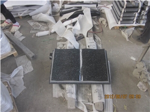 Book Shape Grave Monument & Tombstone China Black Granite Slant Grave