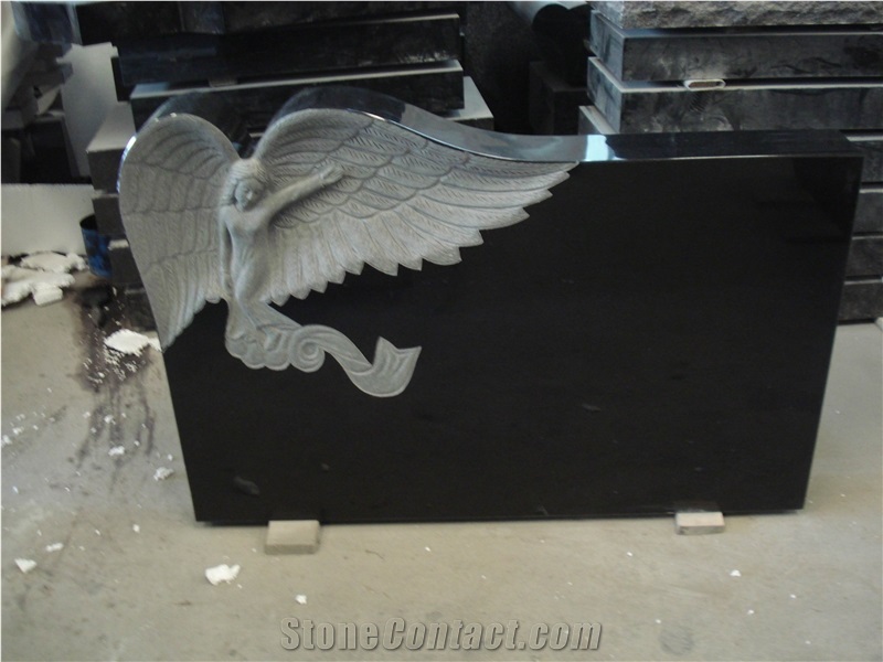 Granite Angel Tombstone & Monument with Angels