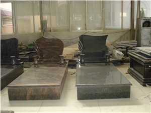 Hungary Tombstone & Monument China Green Granite Headstone