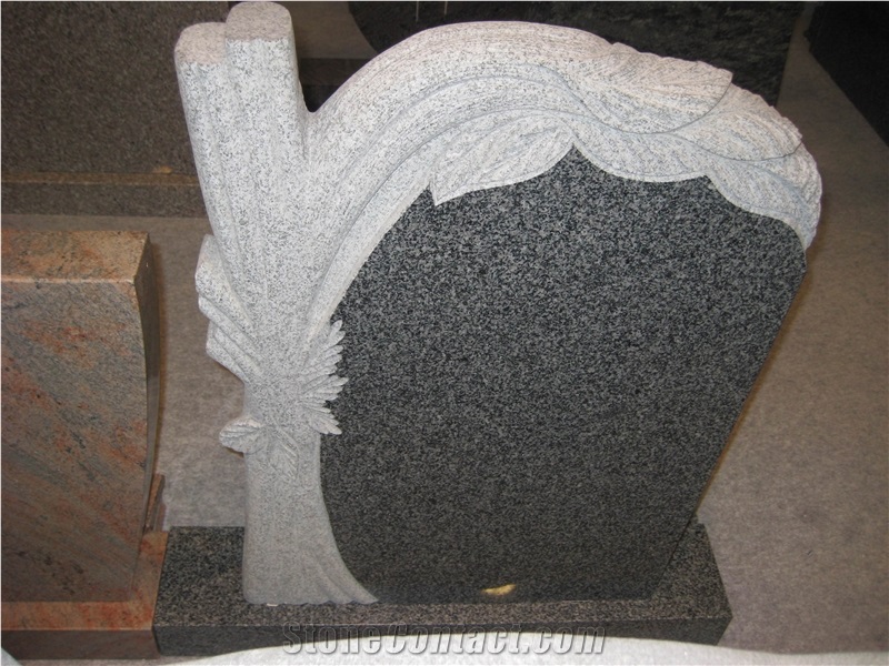 Hungary Tombstone & Monument China Green Granite Headstone