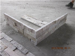 Light Green Cultured Stone, Dfx - W014 Light Green Quartzite Culture Stone, Ledge