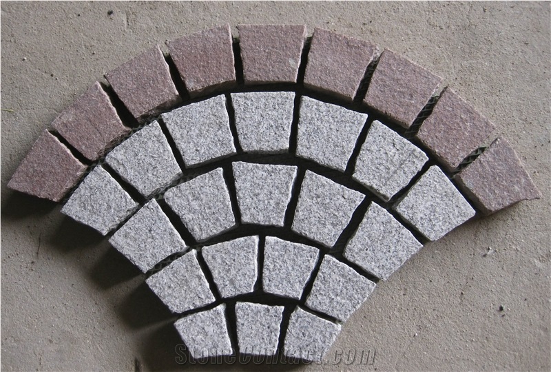 Fan Pattern Back Mesh Paving Stone,Landscaping Stone