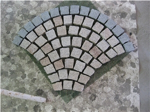 Fan Pattern Back Mesh Paving Stone,Landscaping Stone