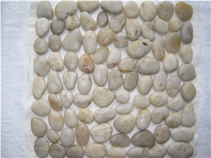 Pebble Tile Mosaic Pebble Stone with Mesh