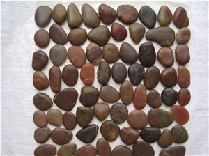 Pebble Tile Mosaic Pebble Stone with Mesh