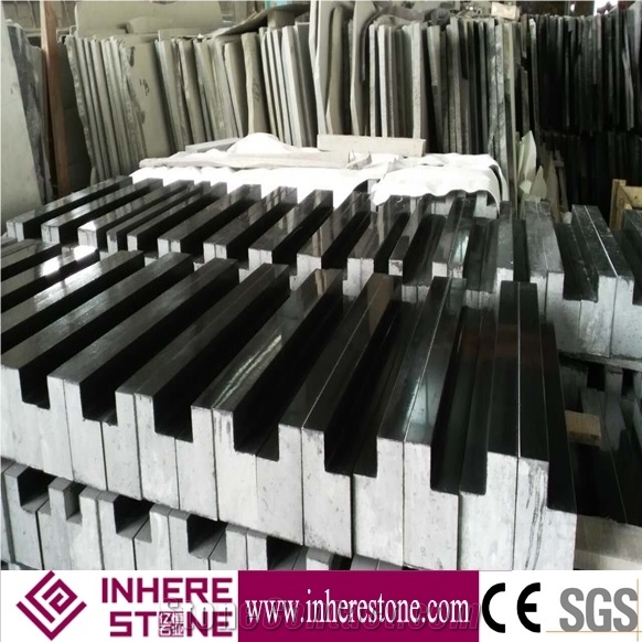 Mongolia Granite Irregular Tile Pool Coping, Black Granite Pool Coping Pavers, Cheap Black Granite