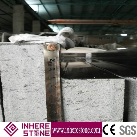 Mongolia Granite Irregular Tile Pool Coping, Black Granite Pool Coping Pavers, Cheap Black Granite