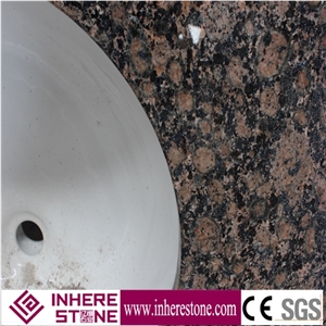 Tan Brown Granite Countertop, Baltic Brown Vanity Top, Bathroom Top for Sale