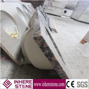 Tan Brown Granite Countertop, Baltic Brown Vanity Top, Bathroom Top for Sale