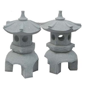 White Granite Stone Lamps, Lanterns, Stone Mailbox