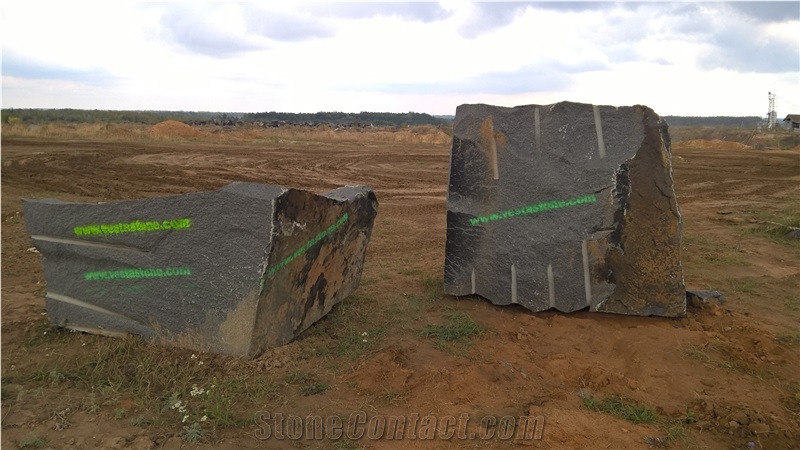 Gb8 Starry Night Granite Blocks, Black Granite Blocks