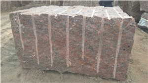 Gr1 Rosso Santiago Granite Blocks, Red Granite Blocks