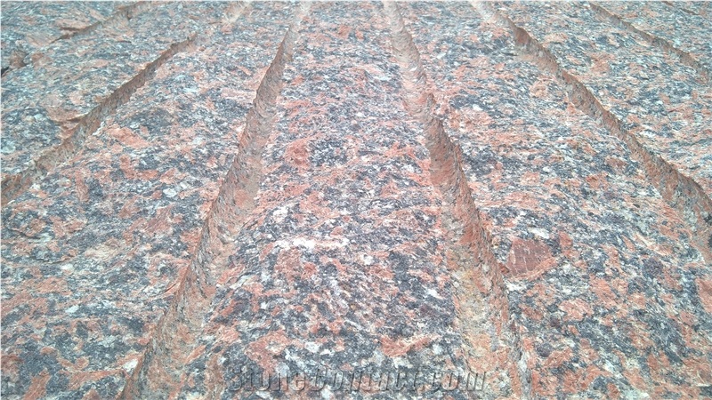 Gr1 Rosso Santiago Granite Blocks, Red Granite Blocks