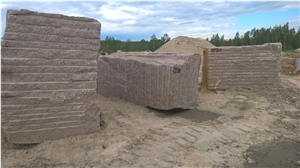 Gr12 Flower Of Ukraine Granite Blocks, Multicolor Granite Blocks