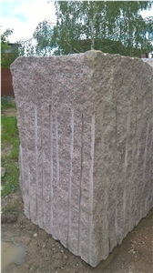 Gr12 Flower Of Ukraine Granite Blocks, Multicolor Granite Blocks