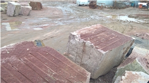 Gr6 Maple Red Blocks, Leznykivske Granite Blocks