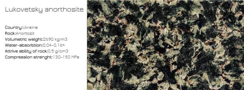Lukovetsky Anorthosite Granite Blocks, Green Granite Blocks