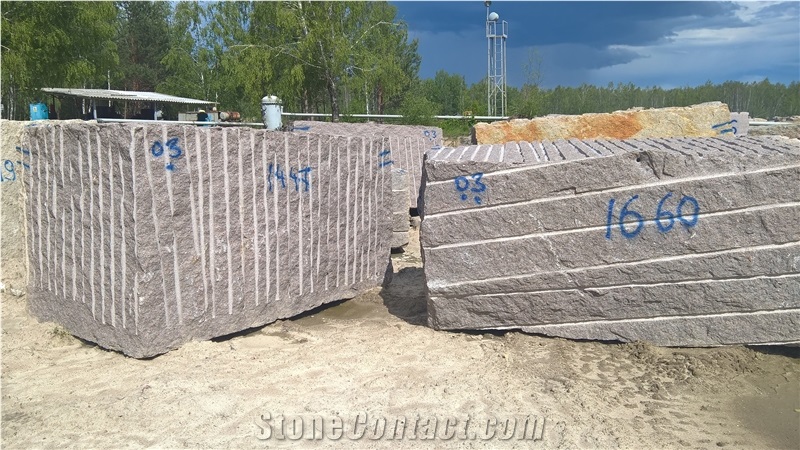 Star Of Ukraine Blocks Blocks, Brown Granite Blocks