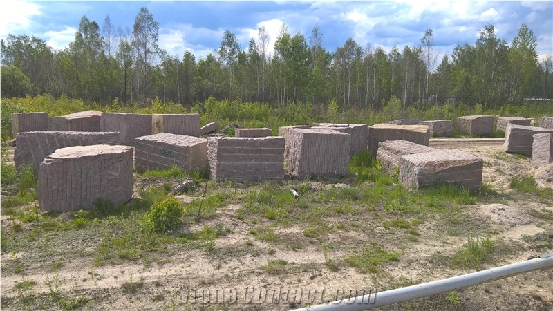 Star Of Ukraine Blocks Blocks, Brown Granite Blocks