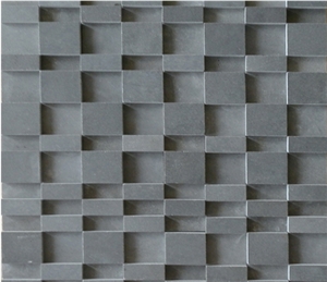 Hainan Grey Basalt Mosaics / Basalt Mosaic / Basaltina Mosaic / Basalto Mosaic / Bazalt Mosaic for Walling