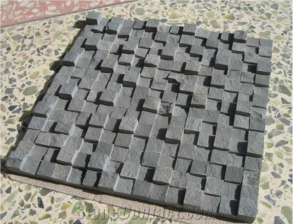 Hainan Grey Basalt Mosaics / Basalt Mosaic / Basaltina Mosaic / Basalto Mosaic / Bazalt Mosaic for Walling