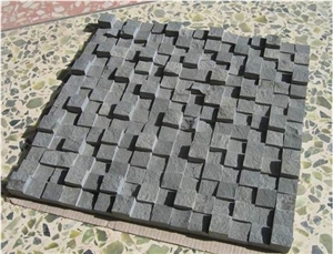 Hainan Grey Basalt Mosaics / Basalt Mosaic / Basaltina Mosaic / Basalto Mosaic / Bazalt Mosaic for Walling