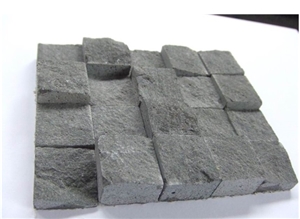 Hainan Grey Basalt Mosaics / Basalt Mosaic / Basaltina Mosaic / Basalto Mosaic / Bazalt Mosaic for Walling