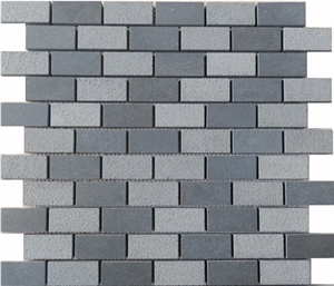 Hainan Grey Basalt Mosaics / Basalt Mosaic / Basaltina Mosaic / Inca Grey Mosaic / Basalto Mosaic / Bazalt Mosaic for Walling