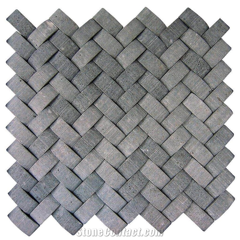 Hainan Grey Basalt Mosaics / Basalt Mosaic / Basaltina Mosaic / Inca Grey Mosaic / Basalto Mosaic / Bazalt Mosaic