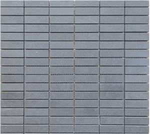 Hainan Grey Basalt Mosaics / Basalt Mosaic / Basaltina Mosaic / Inca Grey Mosaic / Basalto Mosaic for Walling
