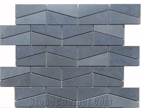 Hainan Grey Basalt Mosaics / Basalt Mosaic / Basaltina Mosaic / Inca Grey Mosaic / Bazalt Mosaic for Walling