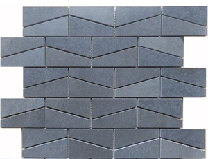 Hainan Grey Basalt Mosaics / Basalt Mosaic / Basaltina Mosaic / Inca Grey Mosaic / Bazalt Mosaic for Walling