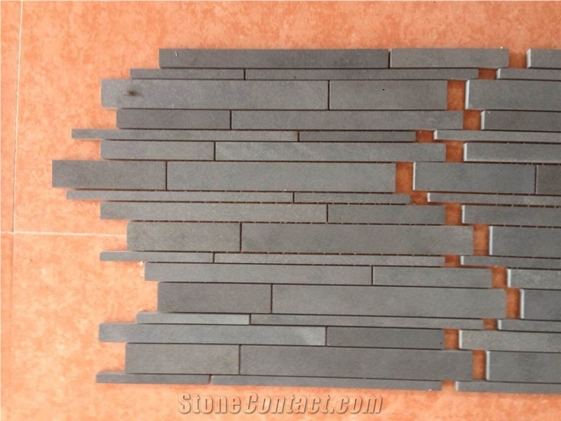 Hainan Grey Basalt Mosaics / Basalt Mosaics / Basaltina Mosaic / Inca Grey Mosaic / Basalto Mosaic / Bazalt Mosaic for Walling