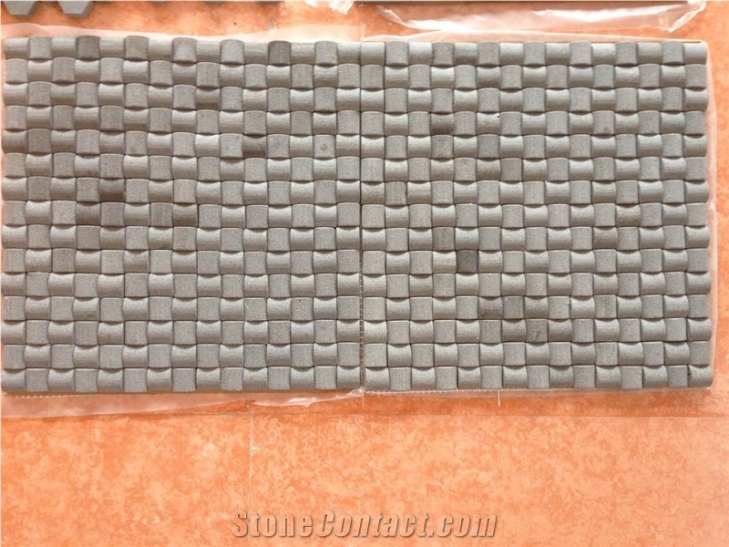 Hainan Grey Basalt Mosaics / Basalt Mosaics / Basaltina Mosaic / Inca Grey Mosaic / Basalto Mosaic / Bazalt Mosaic for Walling
