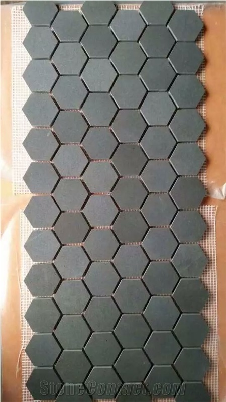 Hainan Grey Basalt Mosaics / Basalt Mosaics / Basaltina Mosaic / Inca Grey Mosaic / Basalto Mosaic / Bazalt Mosaic for Walling