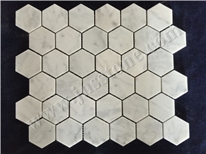 White Marble Mosaic / Carrara Marble Mosaic Tiles/ New Design Pattern / Natural Stone Marble.