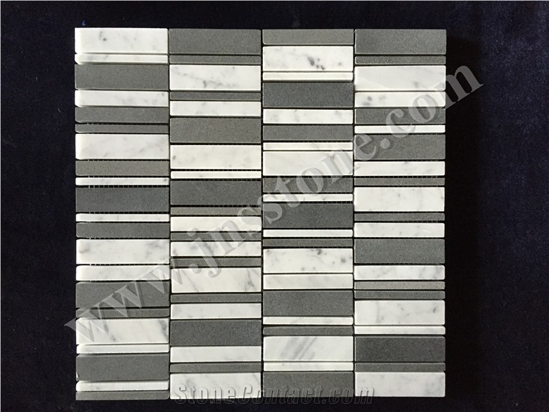 White Marble Mosaic / Carrara Marble Mosaic Tiles/ New Design Pattern / Natural Stone Marble.