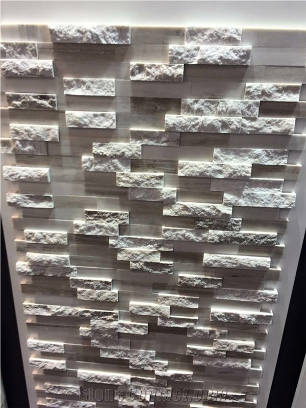 yellow travertine Split Face Stone Wall Decor,  wall cladding, ledge stone 